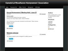 Tablet Screenshot of camelotatwoodhaven.org